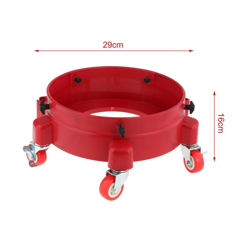 Car Wash Buckets Base Pulley Rolling Bucket Trolly Holder Bracket Detailing Tool for Car Washing Workers Rolling Swivel Casters