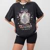 The Happiest Teacher On Earth Womens Tshirt Summer New Casual Fashion Unisexs and Womens Street Couple Clothing