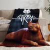 Game Stray Throw Flannel Throw Blanket: Soft Kid-Friendly Warm Anti-Static All Season Washable Couch Bed Home