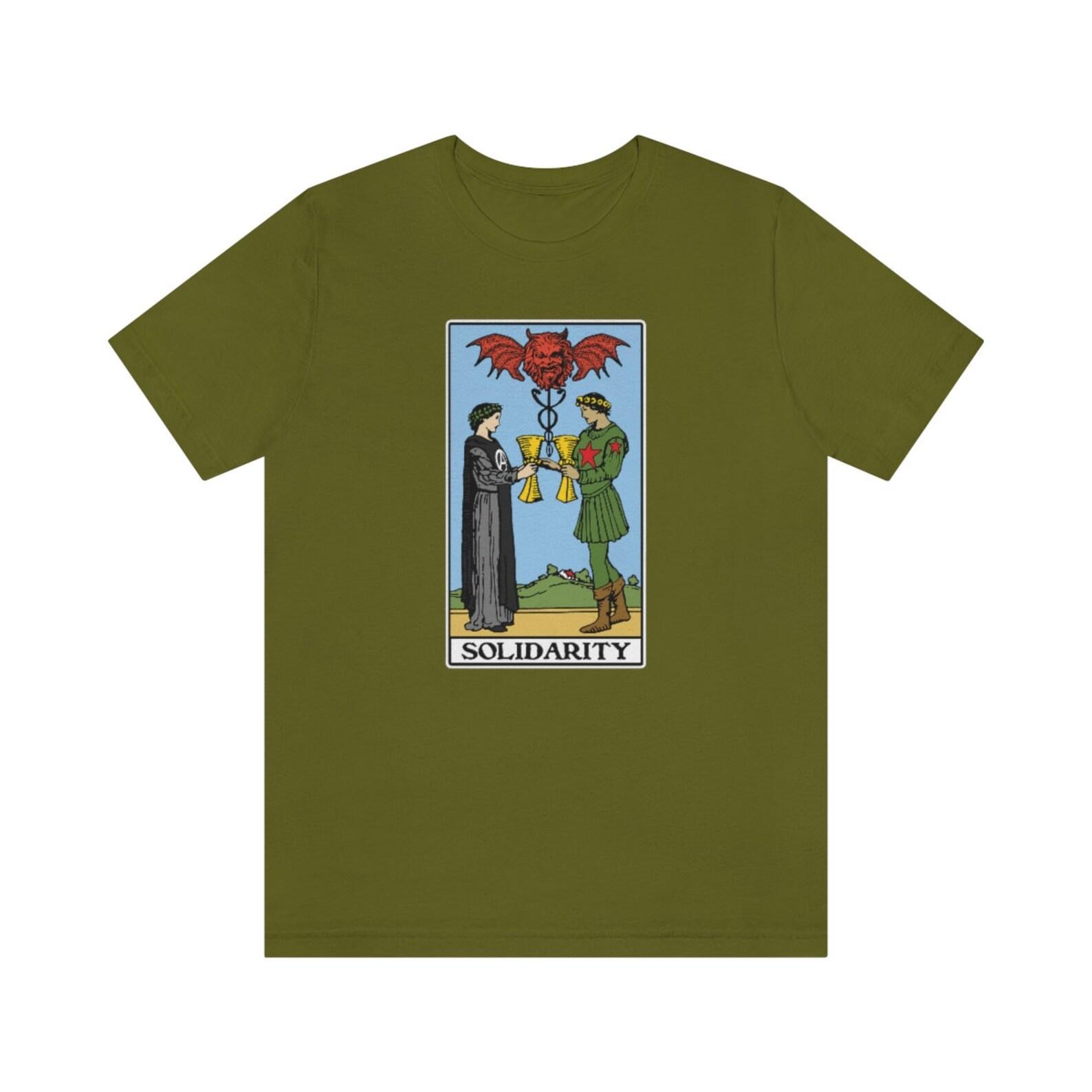 Solidarity Two of Cups Tarot Philosophy T-shirt 2XL