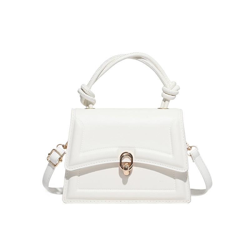 New portable small square bag women's high-end fashion versatile shoulder bag retro simple commuter messenger bag