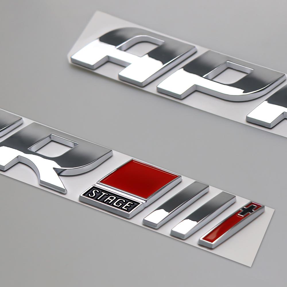 AABIN1 Emblema 3D in ABS APR Stage III Adesivo Decorativo per Carrozzeria e Bagagliaio per Volkswagen Vw T5 Cc Scirocco Tiguan Mk2 Polo 6R Jetta Mk6 Gti Golf