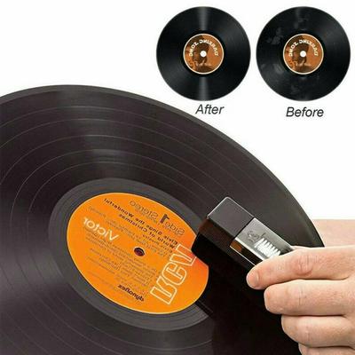 1 Set Anti Static Vinyl Record Cleaner Dust Remover Brush for Phonograph Turntable LP Vinyl Records Cleaning Kit