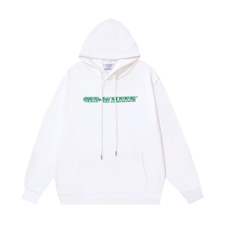 1248 Off-White 2025 Herbst und Winter Neu Geldschein Buchstaben Pfeil Print Muster Kapuzenpullover für Männer und Frauen