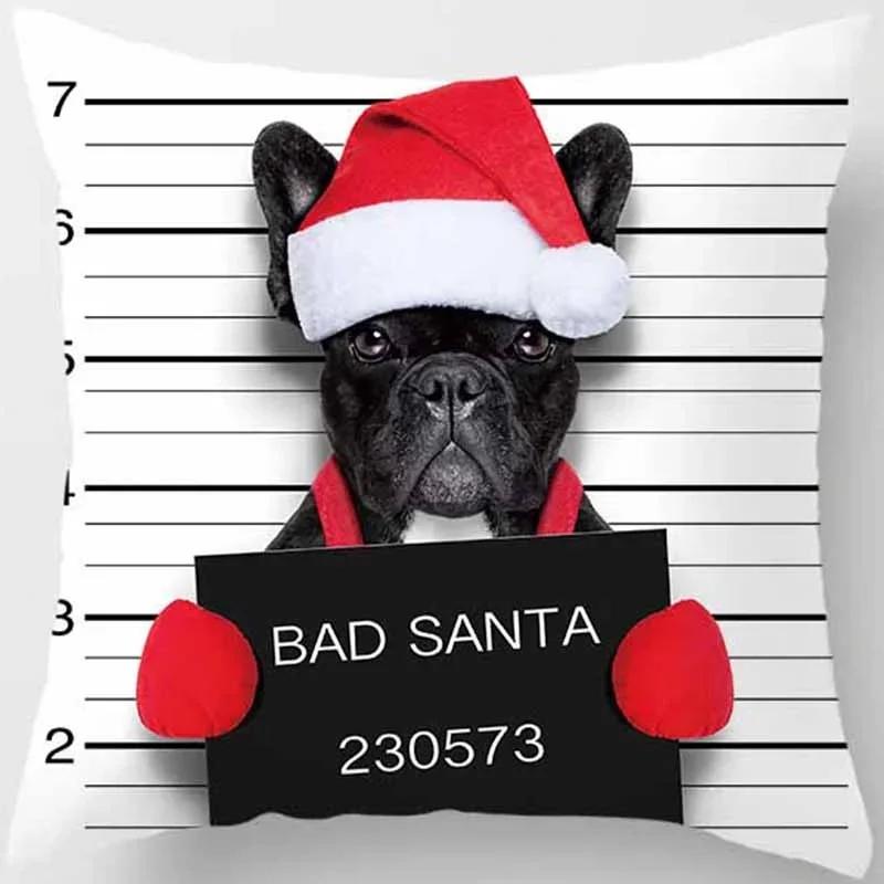 

Забавная мультяшная наволочка с принтом собаки, домашний декор, чехол для подушки на диван в машину 30x30cm бежевый