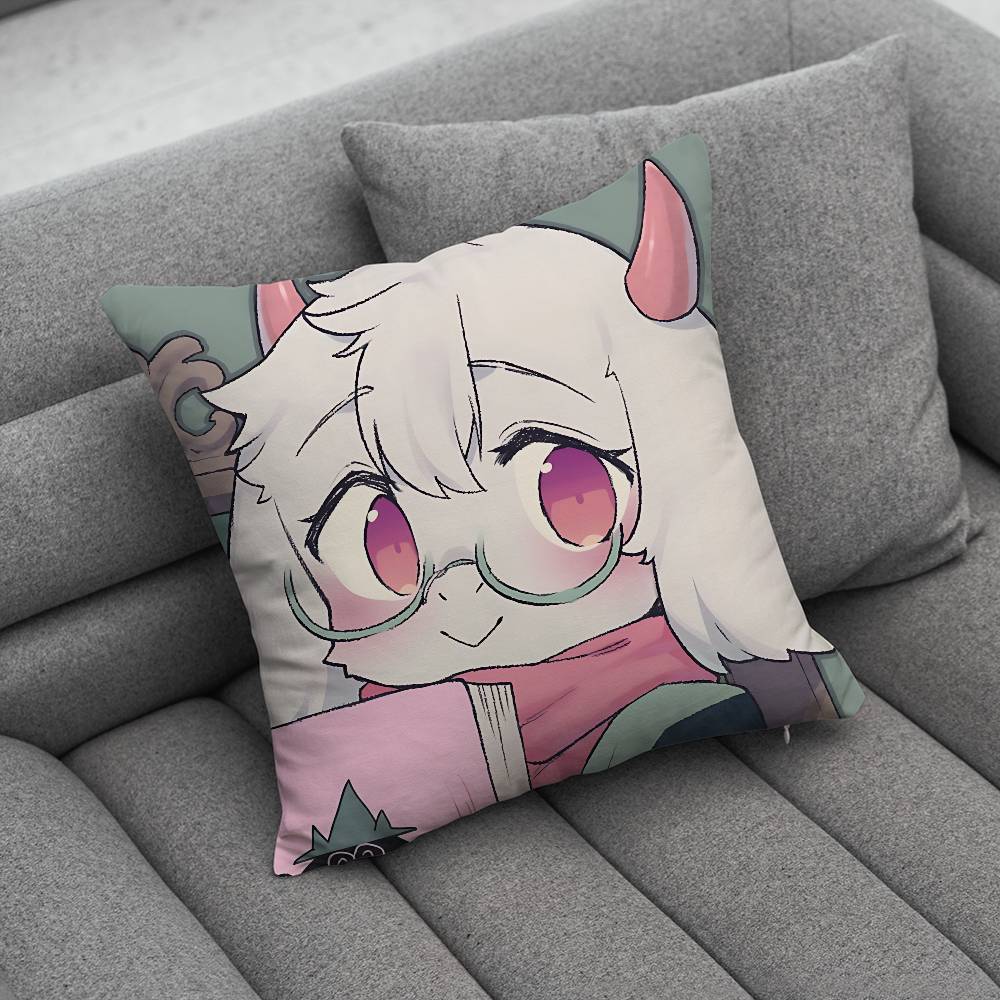 DDeltarune Ralsei Pillow Case Pillowcase Home Sofa Cushions Car Cushions Pillowcover Office Pillowshell Pillow