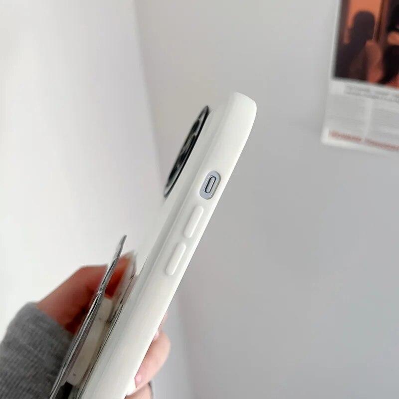Husă de telefon cu suport pisică drăguță coreeană pentru iPhone 14 Pro Max husă pentru iPhone 11 12 13 Pro Max XS XR X 7 8 SE husă suport rezistentă la șocuri