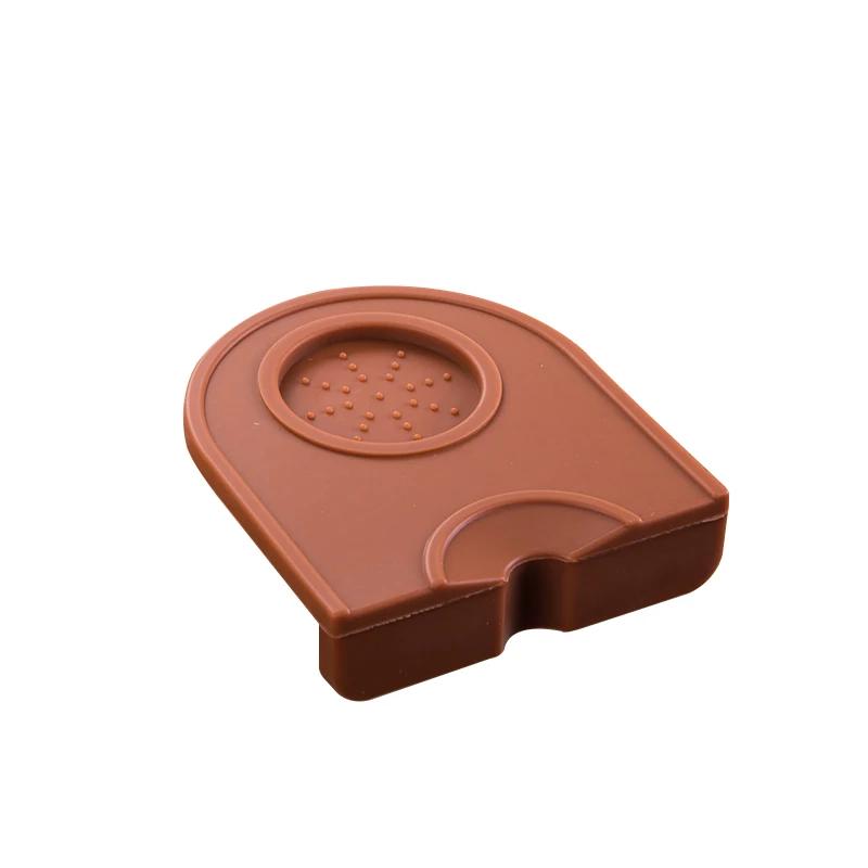 Coffee Tampers Mat 58mm Fluted Coffee Tampering Corner Mat Pad Tool Made For Baristas With Non-Slippery Food Safe Silicone