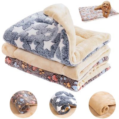 Weiche, warme Schlafmatten für Haustiere, Winter-Hundebettunterlage, Haustierdecke, Matratze, Welpen-/Katzen-Schlafmatte, schön für kleine und große Hunde, Heimteppich