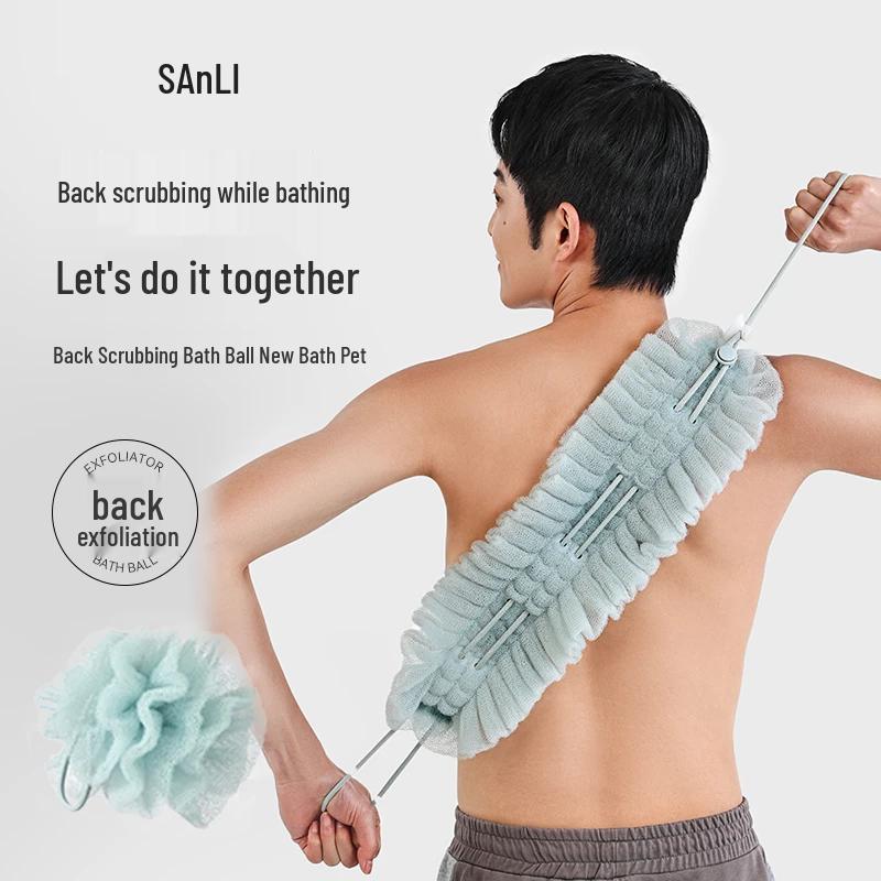 Sanli Растягивающаяся мочалка для спины, губка для ванны