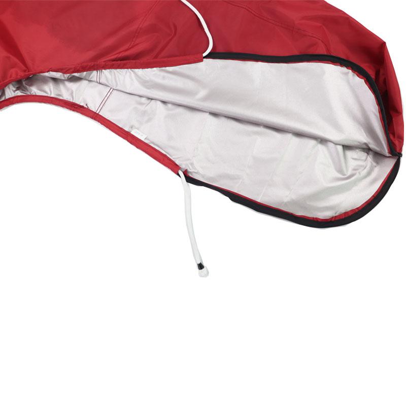 420D Full Outboard Motor Cover Upgraded Waterproof UV Resistant Outboard Engines Heavy Duty Motor Hood Cover Fits Motor Red