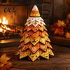 DIY Fabric Tree Supplies Halloween Quilted Kit, Witch Cat Spider Fall Seasonal Decorations 3D Padded Sewing Craft Project for Quilting Beginners,