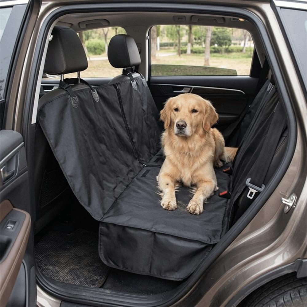 Anti-Slip Underside Pet Back Seat Mat 600D Oxford Weave Dog Cat Travel Hammock Off-Road Self-Drive