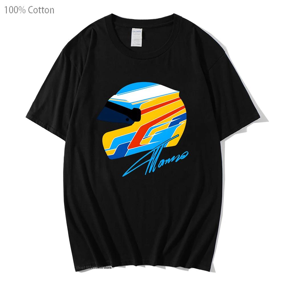 Men's Cotton F1 Shirt Cool Tshirt Oversized Y2k Clothes Funny Games Women's Short Sleeve Top Male Clothing Short Sleeved