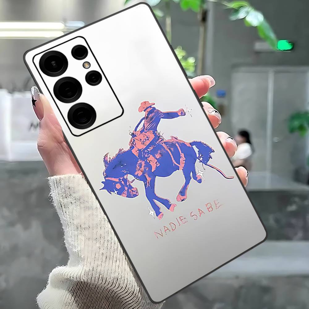 

B-Bad Bunny Art Phone Case For Samsung S 24 Fe 25 Ultra Plus 20 Lite 21 30 22 23 24 22 Ultra 5G Fundas Samsung S24