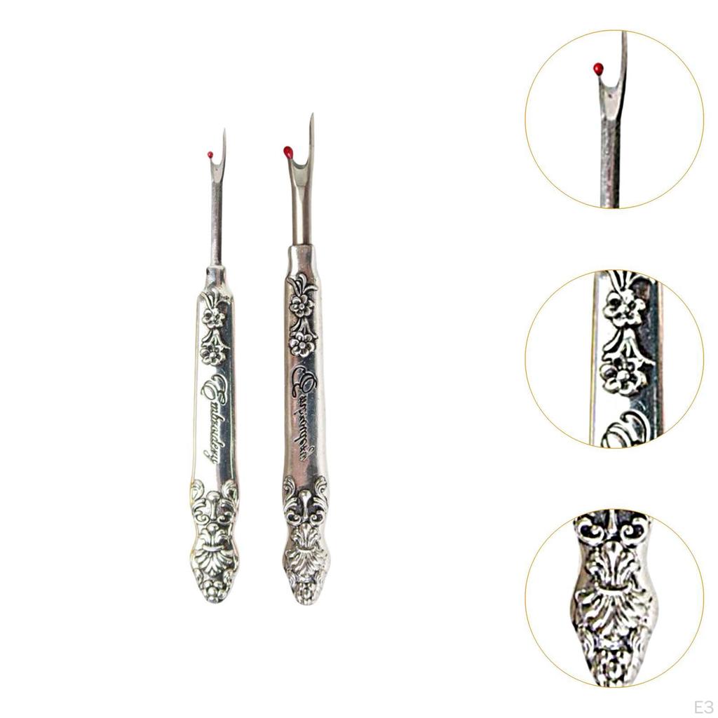 Sewing Stitch Ripper Engraved Seam Set Portable Handcrafts Embroidery Tools Thread Remover