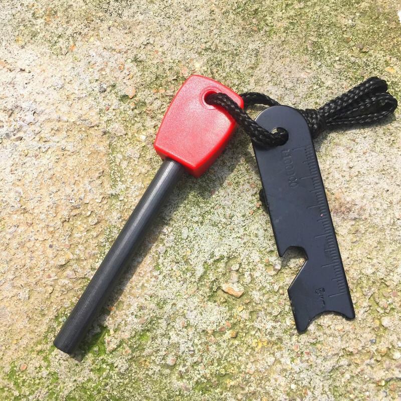 Outdoor Survival Flint Fire Starter with Bottle Opener