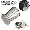 Tragbarer Edelstahl Faltbecher Teleskopbecher für Tee Camp Utensilien Geschirr Faltbecher Outdoor Camping 75ml/150ml/250ml