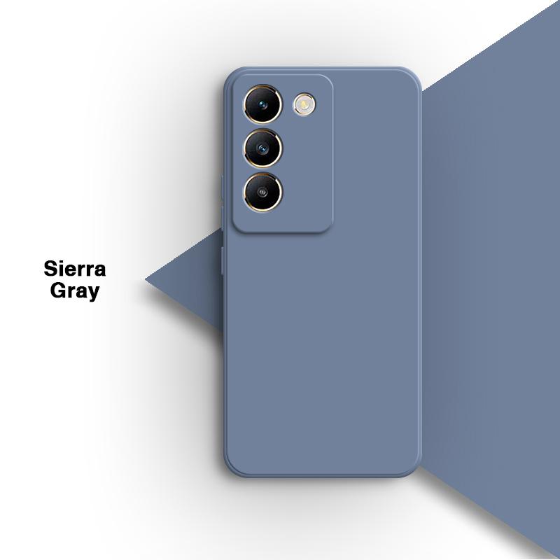 Soft Square Phone Case for VIVO V40 SE 5G 6.67" Shell Original Candy Funda Silicone Classic Straight Edge Back Cover Accessories