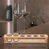 Wooden Shot Glass Storage Holder Organizer Display Rack Multipurpose Wine Whiskey Cups Tray Bar Serving Party Stand