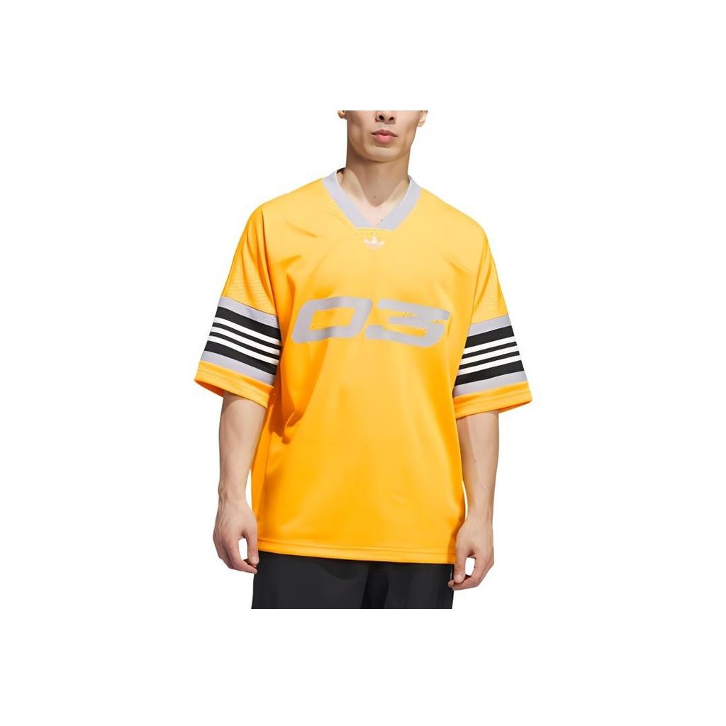 Adidas FW24 Comfortable Soft Short Sleeve T-Shirt Unisex Tops Deep-Yellow IY7390