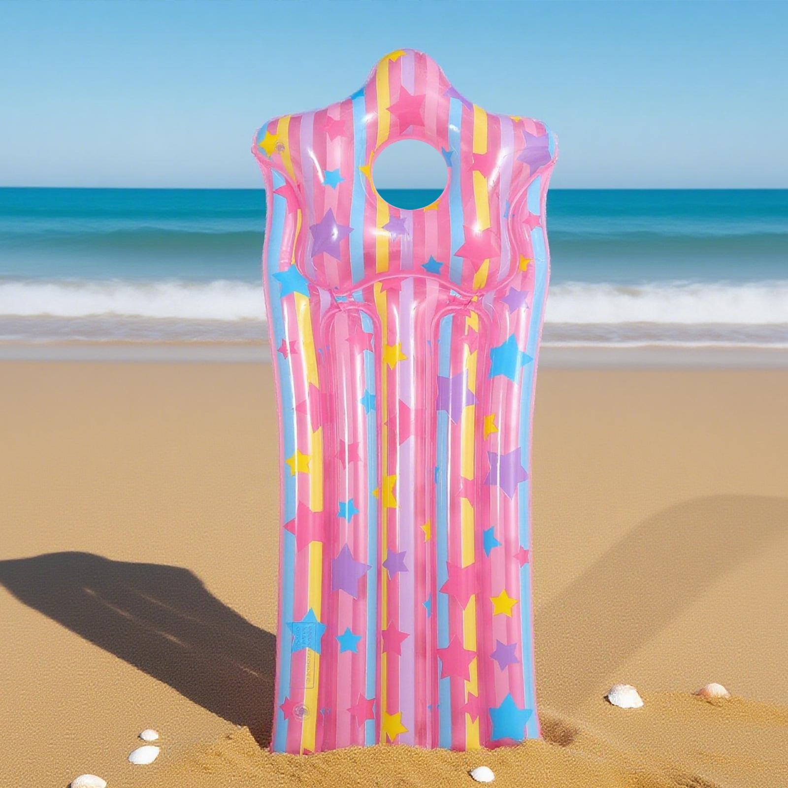 

Kids Inflatable Surfboard Learn Swimming Swimming Aid Portable Surf Float Inflatable Pool Raft Summer Swimming Pool Party розовый