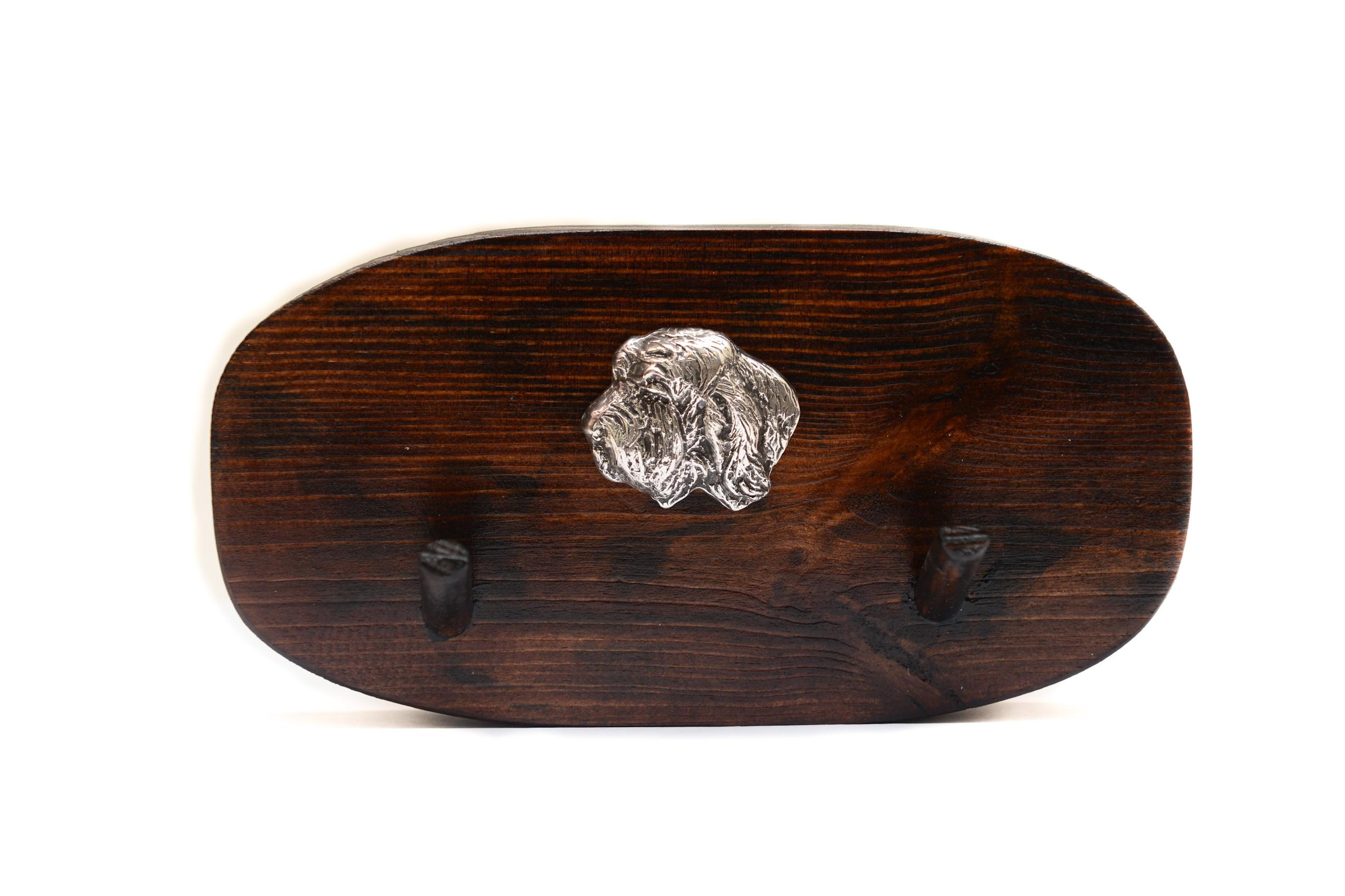 

Petit Basset Griffon Vendéen - accessory rack, dog medal rack, key hooks by Art-Dog коричневий