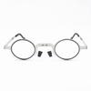 Blue Light Blocking Reading Round Compact Folding Stylish Reading Screwless Senior Glasses H6029 [Henghao] Glasses, Glasses, Glasses, (+3.50, Silver)