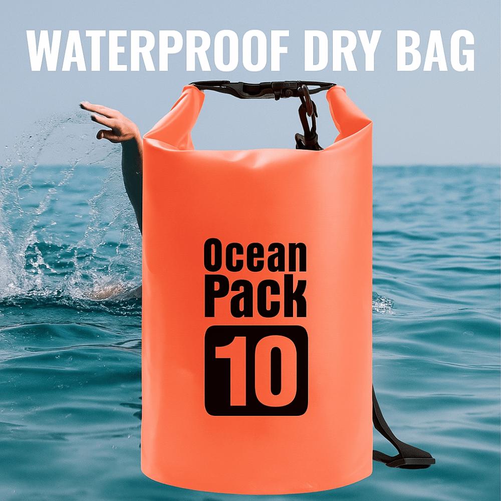 Waterproof Waterproof Dry Bag 10L Beach Backpack Swimming Bucket Bag  Outdoor Travel