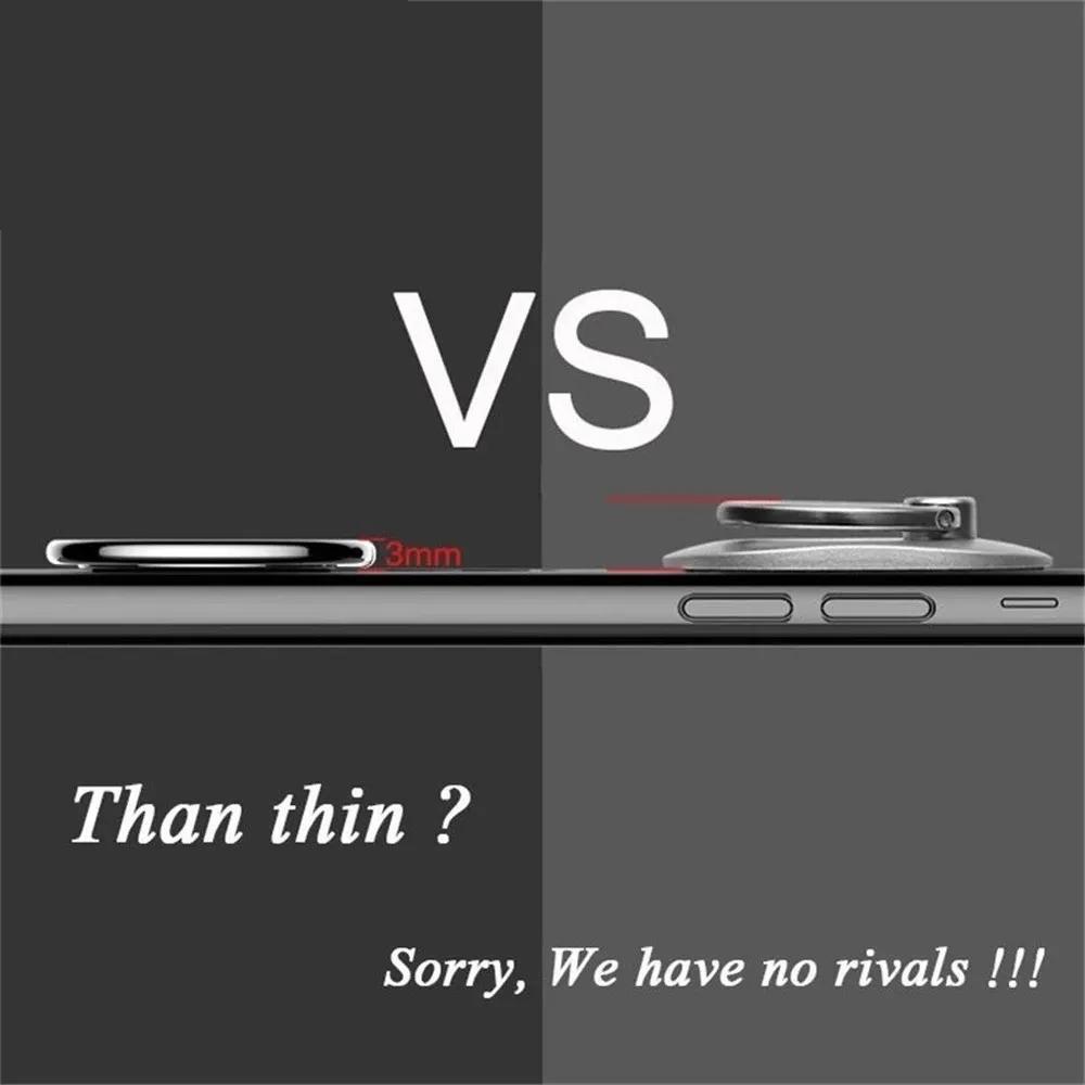 Universal Finger Ring Phone Holder On Mobile Phone for Xiaomi Huawei Honor Plating Adhesive 360 Rotatable Holder Stand Bracket