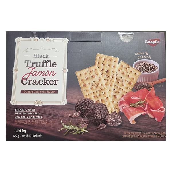 Snapik Black Truffle Jamon Crackers 1.16kg One thing