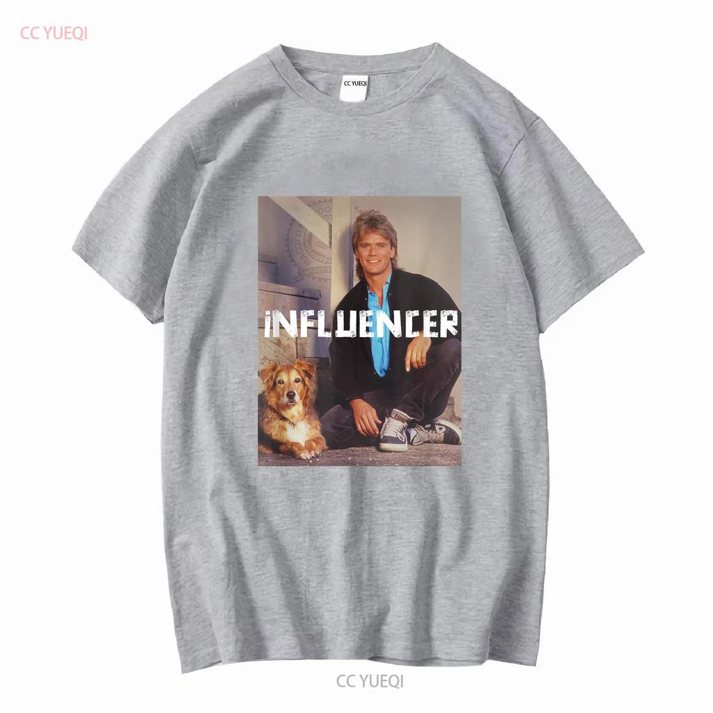 Macgyver Influencer Tričko Dospělý Dítě dlouhý nebo krátký rukáv vintage Vyprané designové oblečení Pohodlné Pružné
