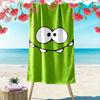 Cartoon Monster Face Towel Beach Towel Quick-drying for Travel Outdoor Sports Jogging Beach and Swimming
