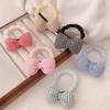 Fabric Plaid Bow Children Hair Scrunchies Sponge Cloth Sweet Bownot Hairbands Korean Princess Girls Kids Elastic Rubber Bands