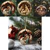 Retro Stylish Jesus Birth Acrylic Car Interior Decoration For Holiday Spirit