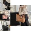 Stylish Minimalist Shoulder Tote Bag For Women With Large Capacity In Black White Brown Pink And Khaki For Everyday Use