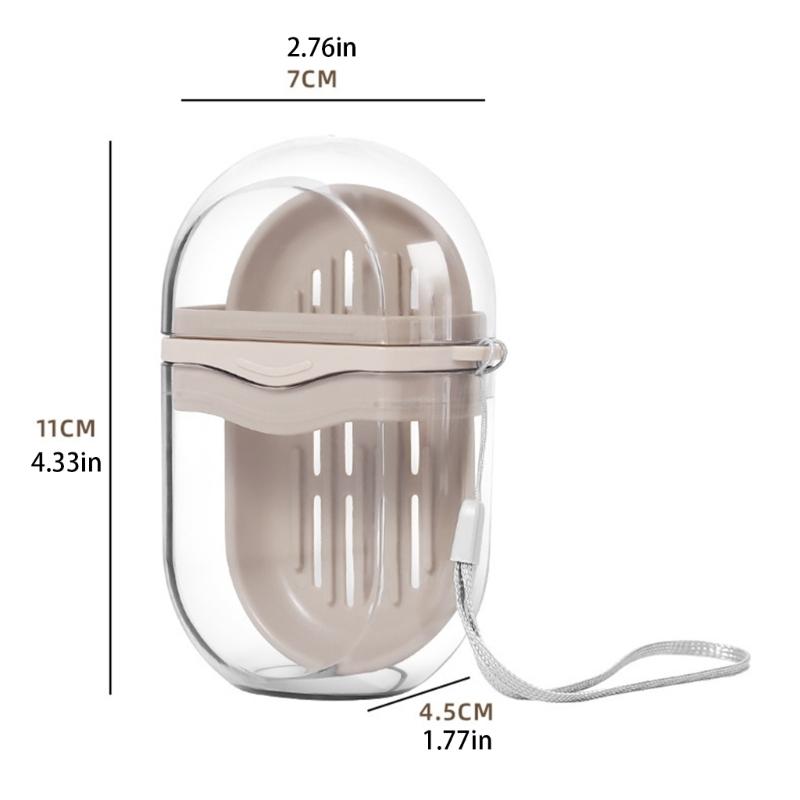 Watertights Soap Box Ventilated Bottom Compactly Design Soap Dish Practical Drainage Feature For Daily Use For Business