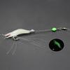 Simulation Shrimp Soft Lures Luminous Swimbait Shrimp Fishing Lure with Hooks for Bass Trout Bream & Pickerel