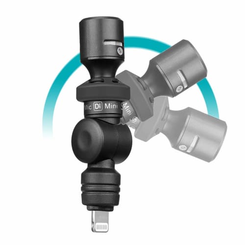 

Saramonic SmartMic DI Mini iPhone 14/iPad Microphone, Omnidirectional, 180 Rotatable, Shockproof, Portable, Compatible with iOS Devices, White Noise