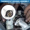 ABSOPRO Engine Coolant Thermostat Housing Assembly for Chevrolet Malibu Aluminum Silver Durable 2.0L (2013-2022) - Alloy, Tone,
