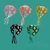 French Field Wind Sweet and Cute Knitted Triangular Headscarf Daisy Headscarf Women's Summer Pure Cotton Headband Headgear
