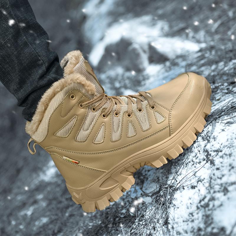 39-48 Plus Size Russian Style Winter Boots Waterproof Outdoor Ankle Boots For Men Snow Boots High Men Footwear