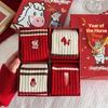 1/5 Paare Das Jahr des Pferdes Pony Rote Socken Herbst Winter Warme Socken Unisex Mittelhohe Socken Festliche Glücksjahr Socken Geschenke