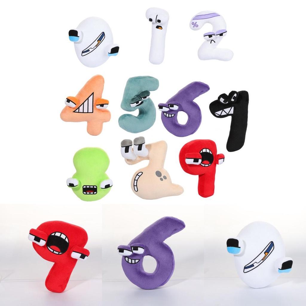 Alphabet Lore Number Zero One Plush Baby Doll Educational Toys Home Decor Gift