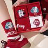New Year'S Red Socks Year Of The Horse 2026 Medium Tube Socks Wedding Happy New Year Big Red Gift Box Socks