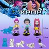 10pcs  New Anime Kpop Demon Hunters Figure Model Toy Cartoon Gaming Desk Decoration Collection for Kids Perfect Gift