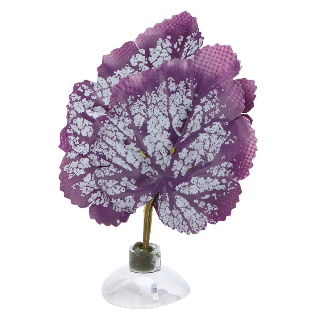 Betta Fish Leaf Pad Plastic Leaf Betta Hammocks with Suction Cup for Fish Tank Aquarium Decoration