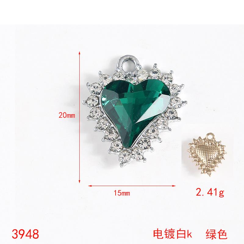 Taoxin Crystal Gemstone Pendant Electroplating Simple Fashion Jewelry Accessories DIY Necklace Pendant Alloy Jewelry