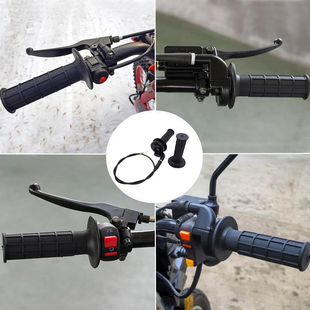 DGYACHOR High Throttle Kit Throttle 22mm Handle Grip Duck Shaly Off-Road Bike Throttle Wire for ATV Beach Car GY6 Scooter