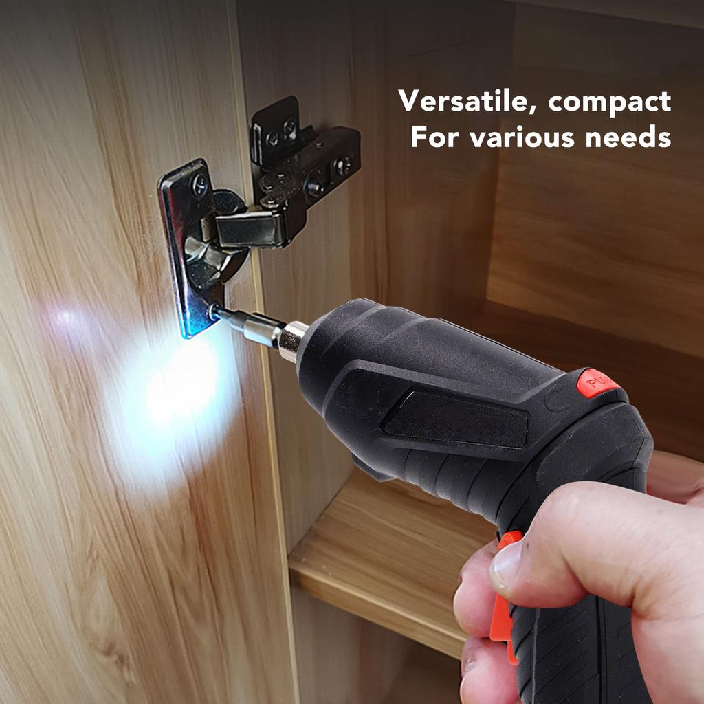 Electric Drill Set USB Rechargeable Cordless Head Light One Button Reverse Magnetic Connector Heat Dissipation with Accessories